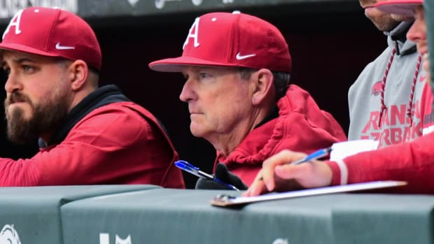 Razorbacks coach Dave Van Horn in opener against James Madison